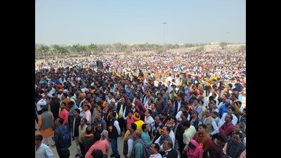 BJP will address your issues after 2024 polls: Union min to para teachers (HT photo) BJP will address your issues after 2024 polls: Union min to para teachers (HT photo)