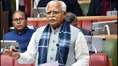 Chief minister Manohar Lal Khattar got up and thumping the desk said, “Istafa nahi lenge, nahi lenge, nahi lenge (I won’t seek Sandeep Singh’s resignation),” prompting the opposition Congress MLAs to raise “shame shame” slogans. (HT file photo) Chief minister Manohar Lal Khattar got up and thumping the desk said, “Istafa nahi lenge, nahi lenge, nahi lenge (I won’t seek Sandeep Singh’s resignation),” prompting the opposition Congress MLAs to raise “shame shame” slogans. (HT file photo)