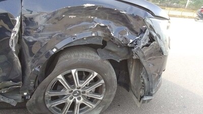Biplab Kumar Deb was going to to Chandigarh from Delhi when his car met with the accident. (Twitter/ ANI)