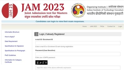 IIT JAM 2023 response sheet released at jam.iitg.ac.in IIT JAM 2023 response sheet released at jam.iitg.ac.in