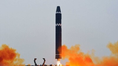 North Korea: Test-firing of the intercontinental ballistic missile (ICBM) "Hwasong-15", at Pyongyang International Airport. (AFP)