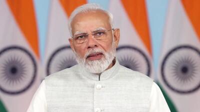 PM was virtually addressing a Rozgar Mela to distribute appointment letters to assistant teachers in Dehradun. (Twitter | BJP) PM was virtually addressing a Rozgar Mela to distribute appointment letters to assistant teachers in Dehradun. (Twitter | BJP)