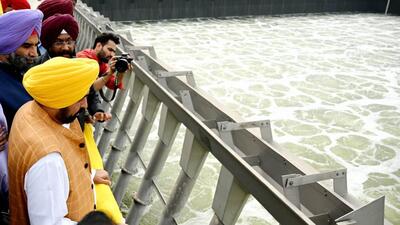 Punjab chief minister Bhagwant Mann on Monday inaugurated the 225 million litre per day (MLD) sewage treatment plant (STP) at Ludhiana’s Jamalpur area along with other projects worth ₹315 crore aimed at cleaning and rejuvenating the Buddha Nullah. (HT Photo) Punjab chief minister Bhagwant Mann on Monday inaugurated the 225 million litre per day (MLD) sewage treatment plant (STP) at Ludhiana’s Jamalpur area along with other projects worth ₹315 crore aimed at cleaning and rejuvenating the Buddha Nullah. (HT Photo)
