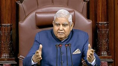 Rajya Sabha chairman Jagdeep Dhankhar. (ANI) Rajya Sabha chairman Jagdeep Dhankhar. (ANI)