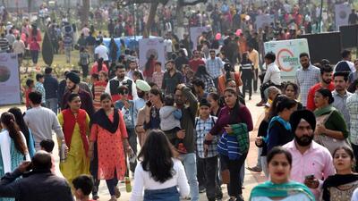 Swarms of visitors crowding the Zakir Husain Rose Garden, Sector 16, on the concluding day of the Chandigarh Rose Festival. (Sanjeev Sharma/HT) Swarms of visitors crowding the Zakir Husain Rose Garden, Sector 16, on the concluding day of the Chandigarh Rose Festival. (Sanjeev Sharma/HT)