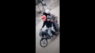 The accused have been caught in closed circuit television (CCTV) cameras installed in the area. (Videograb)