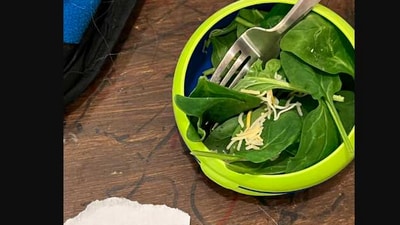 The mom shared the food she received from her son while down with Covid. (Twitter/@ErinInTheMorn)