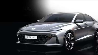 Hyundai has released this design sketch render of the upcoming 2023 Verna Hyundai has released this design sketch render of the upcoming 2023 Verna