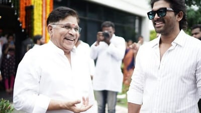 Allu Arjun is an actor while his dad Allu Aravind is a film producer. Allu Arjun is an actor while his dad Allu Aravind is a film producer.