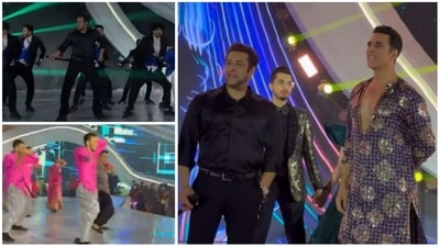 Salman Khan and Akshay Kumar attended a wedding reception in Delhi. Salman Khan and Akshay Kumar attended a wedding reception in Delhi.
