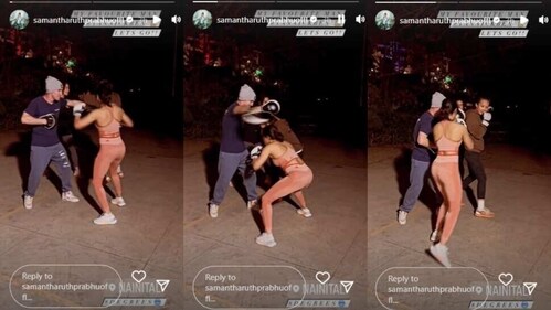 Samantha posted a short clip in which she practiced with her team. Samantha posted a short clip in which she practiced with her team.