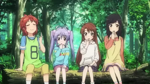 Non-Non Biyori Nonstop is a charming anime about a group of young girls living in a rural town in Japan. (Silver Link.) Non-Non Biyori Nonstop is a charming anime about a group of young girls living in a rural town in Japan. (Silver Link.)