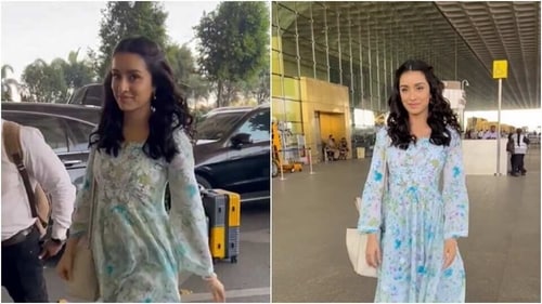 Shraddha posed for the cameras. (HT Photos/Varinder Chawla) Shraddha posed for the cameras. (HT Photos/Varinder Chawla)