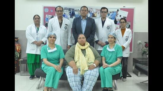 The chief surgeons who performed the operation were department of surgery professors Ashish Ahuja and PS Nain. (HT File)
