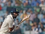 India's KL Rahul in action during the 2nd Test against Australia at Delhi