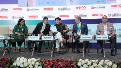Electrical industry should aim for exports worth $25bn in next 5 years: Goyal Electrical industry should aim for exports worth $25bn in next 5 years: Goyal