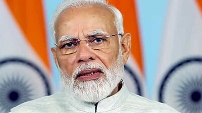 Prime Minister Narendra Modi is seen. Prime Minister Narendra Modi is seen.