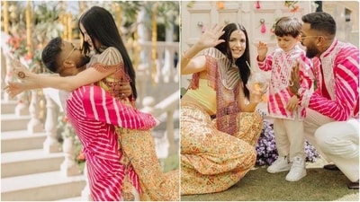 Hardik Pandya and Natasa Stankovic's Haldi and Mehendi ceremonies. (Instagram) Hardik Pandya and Natasa Stankovic's Haldi and Mehendi ceremonies. (Instagram)