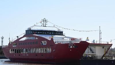Mumbai, India – March 12, 2020: The Ro-Ro ferry at Bhaucha Dhakka service will start soon from Mumbai (Bhaucha Dhakka) to Alibaug for the costal transport and passenger, in Mumbai, India, on Thursday, 12 Mar, 2020. (Photo by Bhushan Koyande/HT) (HT PHOTO) Mumbai, India – March 12, 2020: The Ro-Ro ferry at Bhaucha Dhakka service will start soon from Mumbai (Bhaucha Dhakka) to Alibaug for the costal transport and passenger, in Mumbai, India, on Thursday, 12 Mar, 2020. (Photo by Bhushan Koyande/HT) (HT PHOTO)