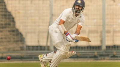 Saurashtra batter Arpit Vasavada (PTI) Saurashtra batter Arpit Vasavada (PTI)