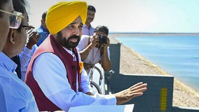 Punjab chief minister Bhagwant Mann. (PTI) Punjab chief minister Bhagwant Mann. (PTI)