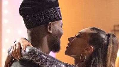 Raven Ross with ex-fiancé SK Alagbada. Raven Ross with ex-fiancé SK Alagbada.