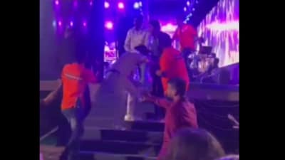 The alleged incident took place at Chembur Gymkhana on Monday night (Twitter/screengrab) The alleged incident took place at Chembur Gymkhana on Monday night (Twitter/screengrab)