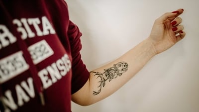 Arms: The upper arm, forearm, and wrist are all popular locations for tattoos. They are easy to display or conceal, depending on your preferences. (Unsplash) Arms: The upper arm, forearm, and wrist are all popular locations for tattoos. They are easy to display or conceal, depending on your preferences. (Unsplash)