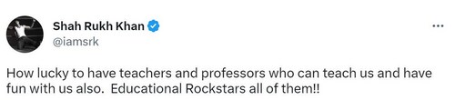 Shah Rukh Khan praises viral dance video of DU college.