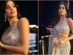 Janhvi Kapoor stuns in a Manish Malhotra metallic lehenga. Janhvi Kapoor stuns in a Manish Malhotra metallic lehenga.