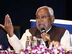 Bihar Chief Minister Nitish Kumar addresses the 'Kisan Samagam' for the formulation of the 4th Agriculture Road Map, at Samrat Ashoka Convention Centre, in Patna on Tuesday.