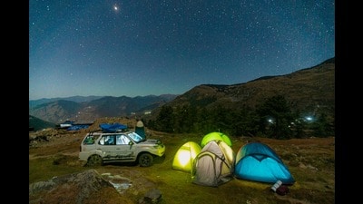 (Devang Sethi Travellers suggest to keep enough tents and sleeping bags handy) (Devang Sethi Travellers suggest to keep enough tents and sleeping bags handy)