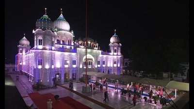 A major religious tourism destination in the tricity, Gurdwara Nada Sahib is located on the bank of Ghaggar river in Shivalik foothills, around 10 km from Chandigarh. (HT File Photo) A major religious tourism destination in the tricity, Gurdwara Nada Sahib is located on the bank of Ghaggar river in Shivalik foothills, around 10 km from Chandigarh. (HT File Photo)