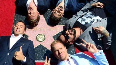 The Backstreet Boys celebrate their 20 year career with a Star on the Hollywood Walk of Fame in Hollywood, California. (AFP Photo) The Backstreet Boys celebrate their 20 year career with a Star on the Hollywood Walk of Fame in Hollywood, California. (AFP Photo)