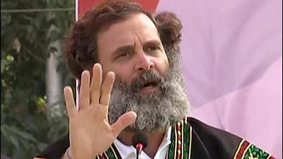 Congress leader Rahul Gandhi addressed his first rally in the poll-bound Meghalaya on Wednesday. (ANI Photo) Congress leader Rahul Gandhi addressed his first rally in the poll-bound Meghalaya on Wednesday. (ANI Photo)