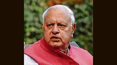 Former Jammu and Kashmir chief minister Farooq Abdullah on Wednesday said that the Centre is not going to give statehood to Jammu and Kashmir and described people of the UT as “slaves” who are watching passing of back-to-back orders silently. (HT File Photo)