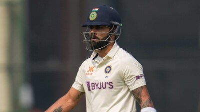 Virat Kohli walks back after his dismissal during the third day of the second Test match between India and Australia (AP) Virat Kohli walks back after his dismissal during the third day of the second Test match between India and Australia (AP)