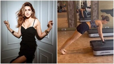Watch: Kriti Sanon takes on the tough Treadmill Core Challenge. (Instagram) Watch: Kriti Sanon takes on the tough Treadmill Core Challenge. (Instagram)