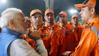 Prime Minister Narendra Modi interacts with NDRF personnel involved in ‘Operation Dost’ in Türkiye and Syria, in New Delhi on Monday. (ANI) Prime Minister Narendra Modi interacts with NDRF personnel involved in ‘Operation Dost’ in Türkiye and Syria, in New Delhi on Monday. (ANI)