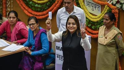 Shelly Oberoi was on Wednesday elected the mayor of Municipal Corporation of Delhi (Raj K Raj/HT PHOTO) Shelly Oberoi was on Wednesday elected the mayor of Municipal Corporation of Delhi (Raj K Raj/HT PHOTO)