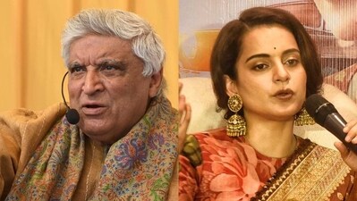 Javed Akhtar on Kangana Ranaut praising him on Twitter. Javed Akhtar on Kangana Ranaut praising him on Twitter.