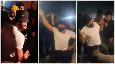 Ranbir Kapoor danced at the wrap up bash of his film Animal. Ranbir Kapoor danced at the wrap up bash of his film Animal.