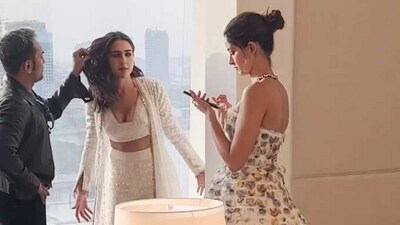 Sara and Ananya chat while getting ready for the day. Sara and Ananya chat while getting ready for the day.