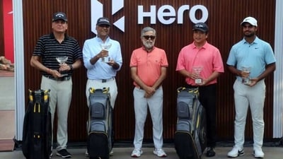 Shubhankar Sharma, Manu Gandas, Jyoti Randhawa and SSP Chawrasia will all carry Indian hopes in the $2 million Hero Indian Open starting on Thursday. (Twitter @TheOfficialHIO)