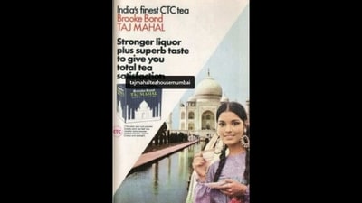 Zeenat Aman in front of the Taj Mahal with a cup of tea. (Instagram/@thezeenataman) Zeenat Aman in front of the Taj Mahal with a cup of tea. (Instagram/@thezeenataman)
