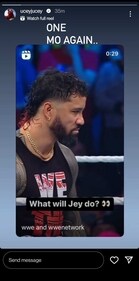 Screengrab of Jey Uso's Instagram story (Twitter)