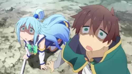 KonoSuba is an anime that parodies the "trapped in another world" genre. (Nexon) KonoSuba is an anime that parodies the "trapped in another world" genre. (Nexon)