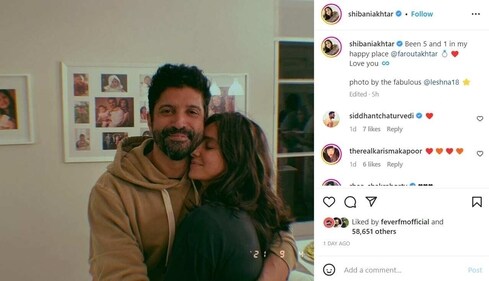 Shibani also wished Farhan. Shibani also wished Farhan.
