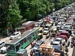 Bengaluru traffic police have barred parking on both sides of several streets and suggested alternative routes. (PTI Image) Bengaluru traffic police have barred parking on both sides of several streets and suggested alternative routes. (PTI Image)