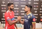 Calicut Heroes' Ashwin Raj and Kochi Blue Spikers' Erin Varghese Calicut Heroes' Ashwin Raj and Kochi Blue Spikers' Erin Varghese